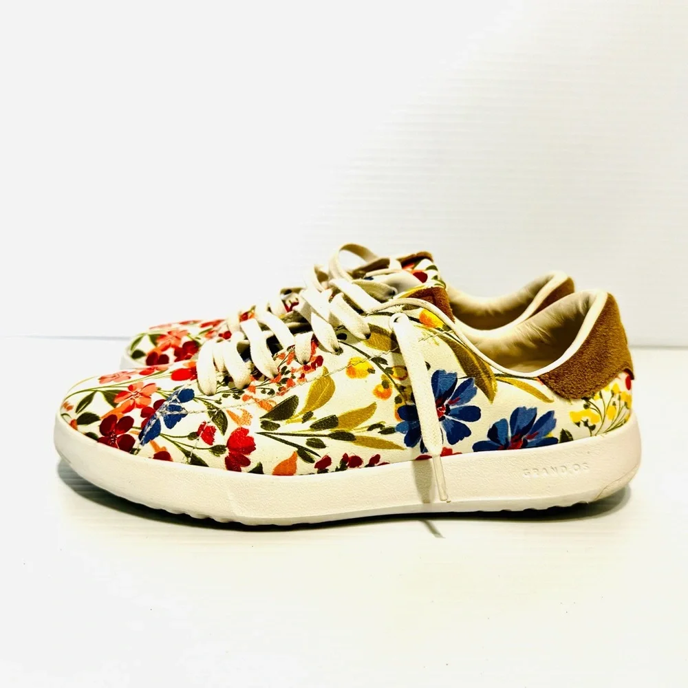 Cole Haan Grandpro Floral Sneakers Size 6 - Picture 3 of 13